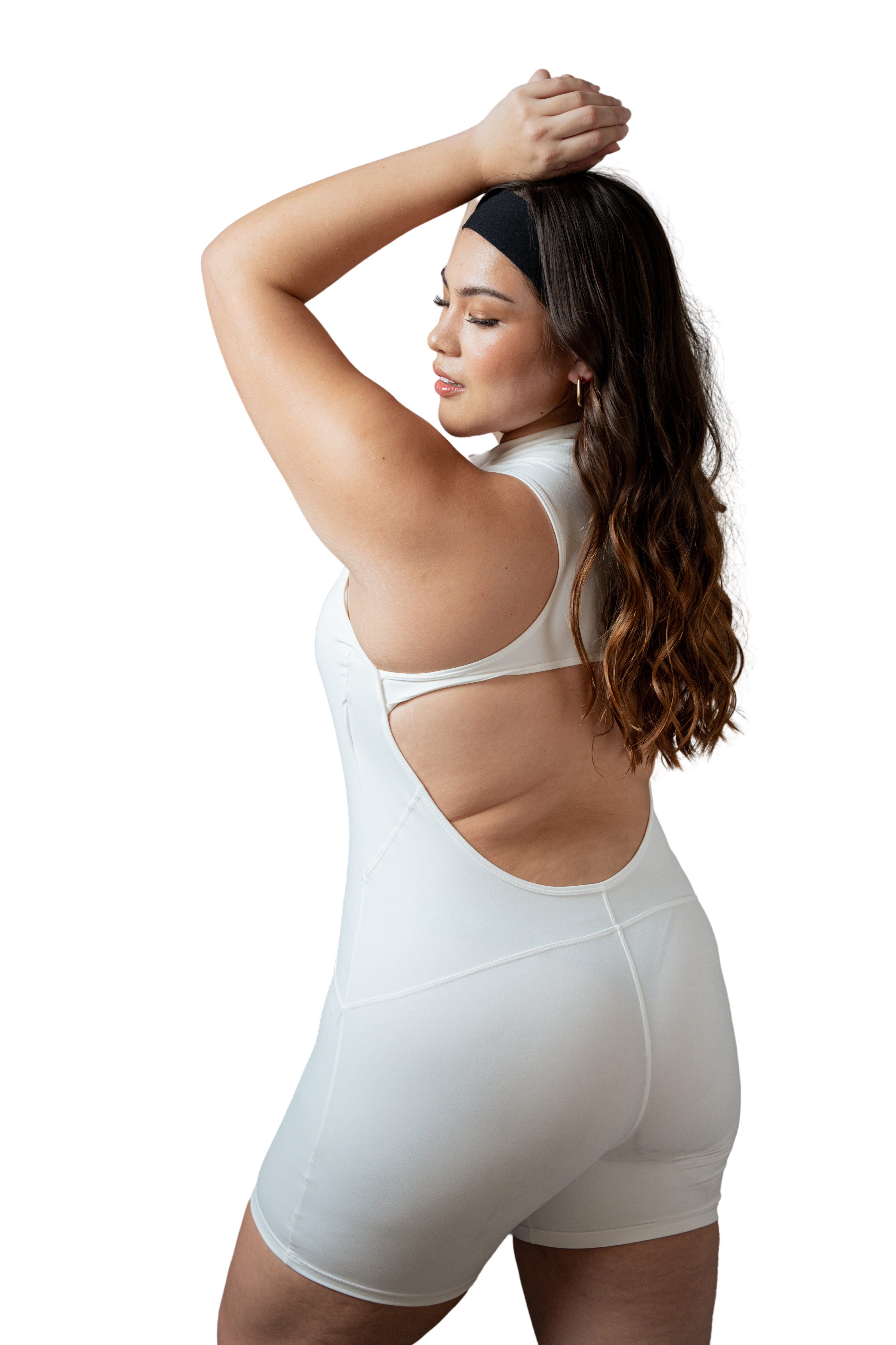 Soledad Playsuit in Ivory